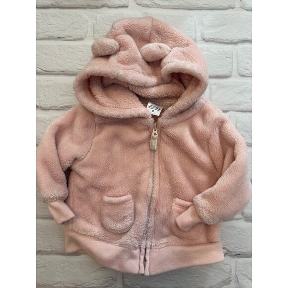 Lot of 4 Baby Girls Clothes 3 Months Pink Blue Brown Jacket One-Pieces Carter's - Picture 2 of 15